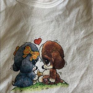 Brandy Melville Cropped Puppy Love Tee